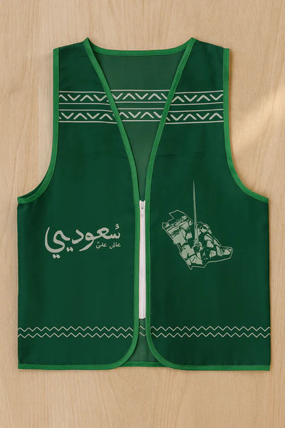 Saudi National Day Green Vest